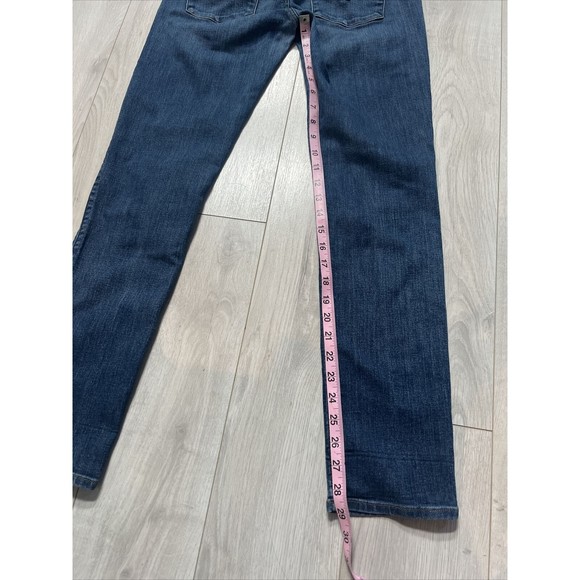 Hudson Womens Collin Mid Rise Skinny Jeans Medium Wash Flap Pocket Sz 28 - Picture 10 of 10